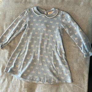 Beaufort Bonnet Long Sleeve Holly Day Dress, Blue Bows